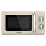 Cecotec micro - ondes m�canique proclean 3010 retro beige. 20 l 700 w en 6 niveaux minuterie jusqu� 30 ...
