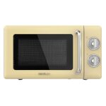Cecotec micro - ondes m�canique avec grill proclean 3110 retro jaune. 20 l 700 w en 6 niveaux minuterie ...