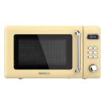 Cecotec micro - ondes numrique avec grill de 20 l proclean 5110 retro jaune: 700 w 5 niveaux minuterie ...