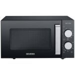 Micro - ondes severin mw 7762 noir, acier inoxydable 800 w fonction grill