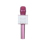 Microphone bluetooth sans fil - karaok portable 3 - en - 1 - haut - parleur usb ktv - or rose