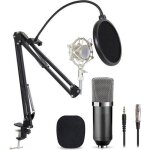 Microphone à condensateur podcasting studio enregistrement professionnel kit micro avec b19375 Microphone à condensateur podcasting studio enregistrement professionnel kit micro avec b19375