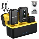 Microphone cravate sans fil - rncyn - cm28 - �tui de charge - suppression du bruit - micro de poche - ...