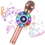 Microphone karaoké bluetooth 4 en 1 micro enfant pour chanter fille garcon avec lumières led enregistrement ... Microphone karaoké bluetooth 4 en 1 micro enfant pour chanter fille garcon avec lumières led enregistrement ...