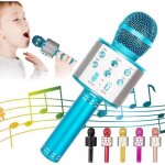 Microphone karaok� - haopyou - micro sans fil - bluetooth - portable - id�al cadeau no�l