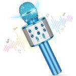 Microphone karaoke sans fil haut - parleur intgr micro modificateur de voix et cho pour enfants / ...