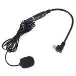 Microphone lavalier externe + kit de cble adaptateur micro noir  montage sur clip mini 35 mm pour gopro ...