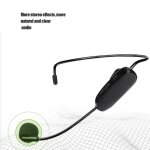 Microphone noir serre tte sans fil micro stro radio amplificateur de voix hb047 - lao