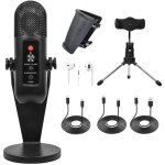 Microphone pc qualit� audio haute d�finition usb id�al pour les r�unions le streaming en direct et les ...