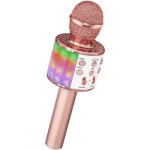 Microphone sans fil karaok avec lumires led de danse microphone bluetooth pour enfants pour fte chanter ...