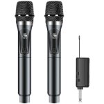 Microphone sans fil professionnel avec r�cepteur rechargeable (port�e de 60 m) id�al pour le chant le ...