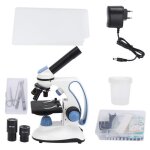 Microscope tudiant monoculaire 113rt 1000x  grand angle d'oculaire haute dfinition fdit - blanc