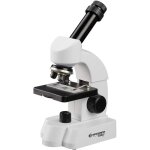 Microscope junior bresser - 27 cm acier blanc - grossissement 40 à 640x Microscope junior bresser - 27 cm acier blanc - grossissement 40 à 640x