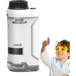 Microscope pour - microscope de poche portable 60x - 120x avec lumi�re led outil scientifique �ducatif ...