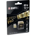 Microsdxc 64go - emtec - speedin - classe 10 - 95mb / s - fullhd 4k ultrahd