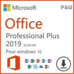 Microsoft offic 2019 professional plus 32 / 64 bits licence lifetime