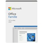 Microsoft office famille 2024 - achat dfinitif ? code dactivation pour 1 pc ou mac