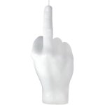 Bougie parfum�e - middle finger candle - cire de soja - parfum subtil - design contemporain