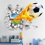 Mignon 3 d stickers muraux enfant - football