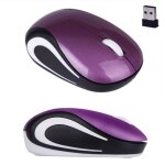 Mignon mini 24 ghz souris souris optique sans fil pour pc portable notebook violet