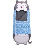 Mignon sac de couchage enfant duvet enfant 2 en 1 oreiller de sac de couchage amusant pour enfants13550cmgris ...