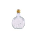 Mignonnette verre coquillage bouchon or 50ml 9. 5cm