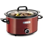 Mijoteuse électrique - rouge - 3. 5l - 210w - 2 réglages de chauffe - fonction maintien au chaud Mijoteuse électrique - rouge - 3. 5l - 210w - 2 réglages de chauffe - fonction maintien au chaud