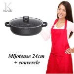 Mijoteuse - klaus - 24cm - antiadh�sif - pierre c�ramique triple �paisseur - compatible induction