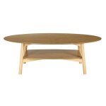 Miliboo - table basse ovale en bois clair l120 cm hanae