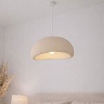 Milton & oldbrook japandi lampe � suspension � 50 cm tuzla beige look pierre