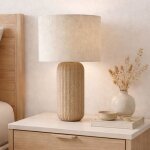 Milton & oldbrook lampe de table mons beige