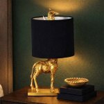 Milton & oldbrook lampe de table giraffe or