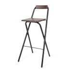 Milton & oldbrook tabouret de bar pliant belfast noyer