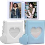 Mini album photo photocard binder album motif pendentif de c?ur porte carte carnet classeur 32 pochettes ...