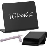 Mini ardoise lot de 10 mini tableau noir acrylique ardoise chevalet petites ardoises craie de table mini ...