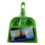Mini balayette + pelle en plastique 18 x 14 cm ramasse miettes 3 couleurs # couleur: vert