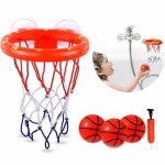 Mini panier de basket - folaya - jouet de bain - ventouse - 3 balles - plastique non toxique Mini panier de basket - folaya - jouet de bain - ventouse - 3 balles - plastique non toxique