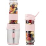 Mini blender - h. koenig - smoo12 - 300 w - 570 ml - rose pastel - 2 gourdes incluses - sans bpa
