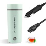 Mini bouilloire �lectrique de voyage 350 mltasse portable en acier inoxydable avec fonction thermos (verte)) ...
