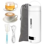 Mini bouilloire electrique de voyage 500 ml 3 en 1 bouilloire portable - 4 temp�ratures r�glables pour ...