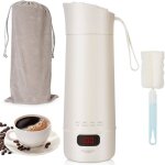Mini bouilloire portable �lectrique - trahoo - 400 ml - inox 304 - 4 temp�ratures r�glables - chauffage ...