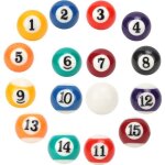 Mini boule de billard - enfant - 25 cm - résine écologique - 16 pièces - léger et pratique Mini boule de billard - enfant - 25 cm - résine écologique - 16 pièces - léger et pratique