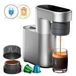 Mini cafeti�re - capsules & caf� moulu 20 bars?pura coffee c1 pro?chauffe rapide 3s?compacte & portable?maison ...