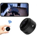 Mini cam�ra de s�curit� 1080p - wifi int�rieur et ext�rieur - vision nocturne et contr�le via application ...