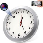 Mini cam�ra de surveillance horloge murale full hd - wifi - batterie - gris - 2mp (1080p) - 90�