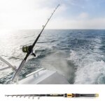 Canne  pche tlescopique en mer duokon - 30 m - carbone - anneaux en cramique