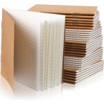 Mini carnets de poche kraft - ediliq - 50 pi�ces - 104 x 106 cm - page pointill�e - couverture vierge ...