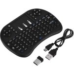 Clavier sans fil - non spcifi - mini clavier rtroclair - bluetooth - souris tactile - noir