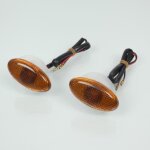 Mini clignotant de carénage cat eye orange bike it pour moto / ba15s 12v Mini clignotant de carénage cat eye orange bike it pour moto / ba15s 12v
