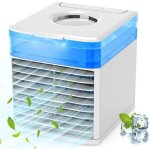 Mini climatiseur portable climatiseur mobile silencieux mini ventilateur refroidisseur dair avec veilleuse ...